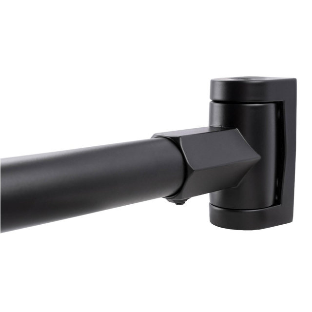 36 in. to 61 in. Curved Shower Rod by Utility Sink
