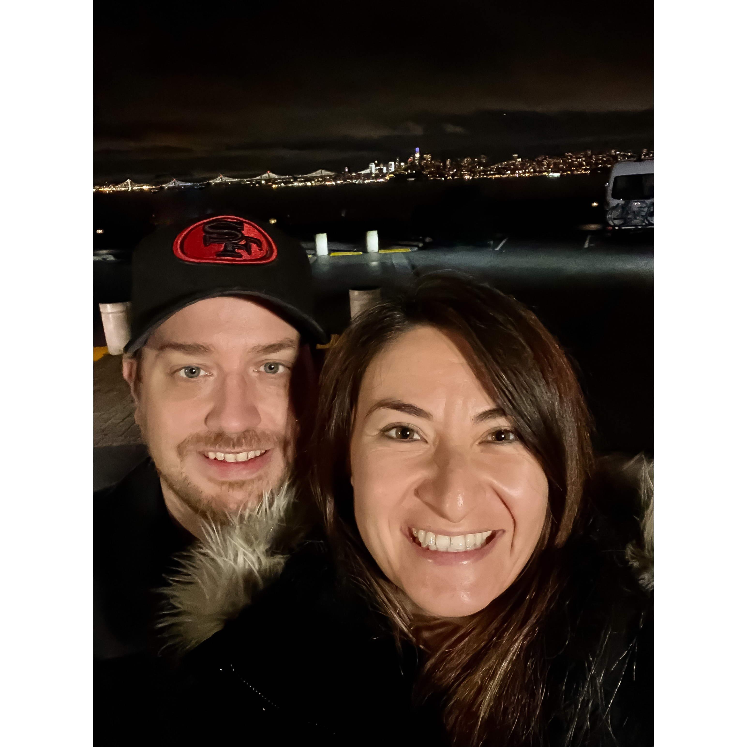 Our first trip together. San Francisco Bay Bay!