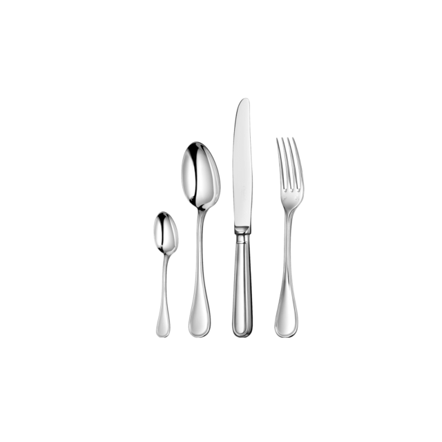 24-Piece Silver-Plated Flatware Set with Chest Albi