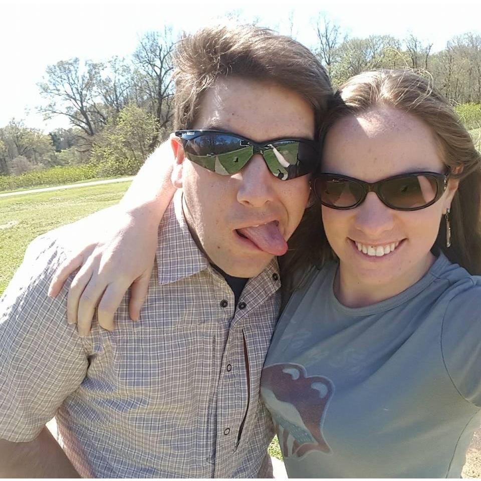 Chris visiting Madeline while she was working in Mississippi