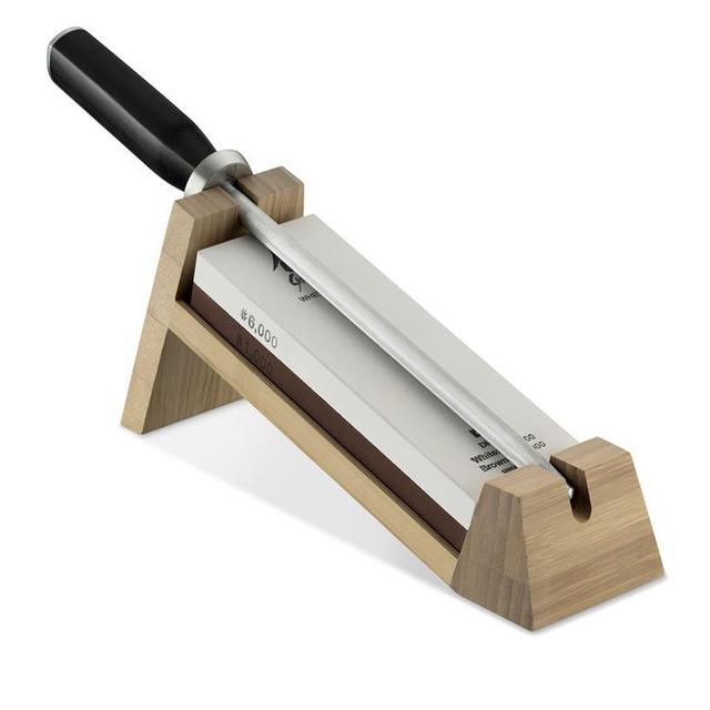 Shun 2-in-1 Honing Steel and Whetstone with Stand