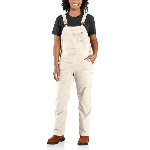 Carhartt womens Rugged Flex Loose Fit Canvas Bib Overall