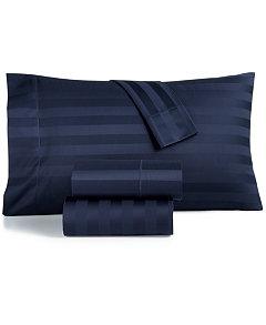 Stripe Sheet Sets, 550-Thread Count 100% Supima Cotton, Created for Macy's