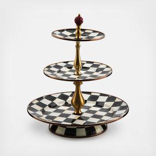 Courtly Check 3-Tier Sweet Stand