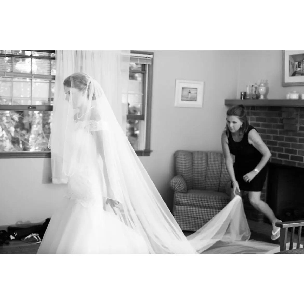 Getting ready for the big day with mom (August 2015)