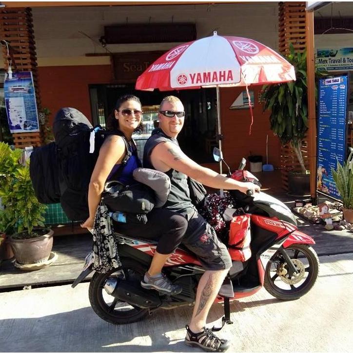 When in Asia, traveling by motorbike is the way to go!  How we have manage to fit all of our luggage and safely get from point A to B each time is astonishing.