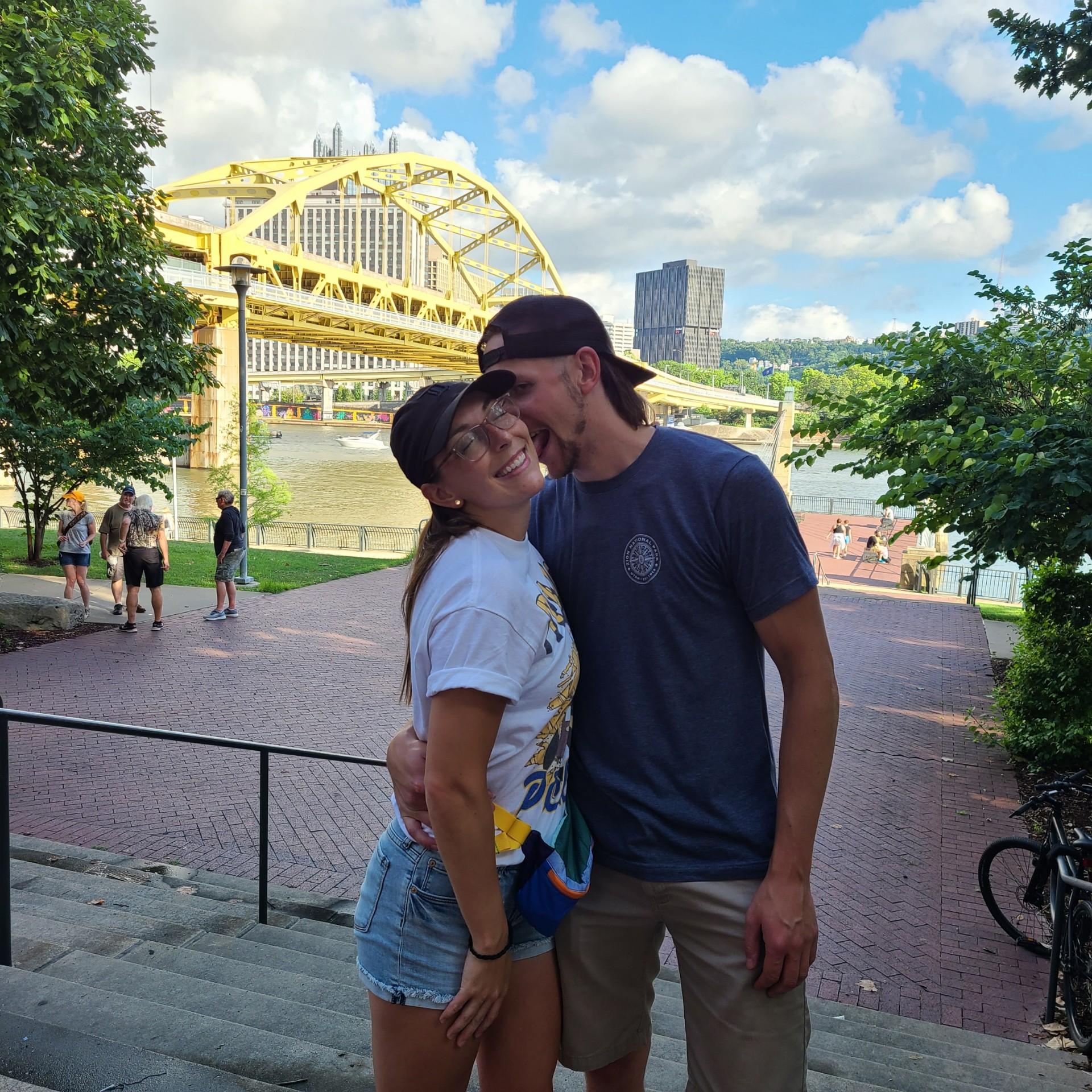 The first place we lived together - Pittsburgh!