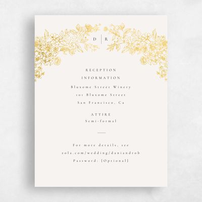 Light Oatmeal, Beige Wedding Enclosure - Sawyer Foil