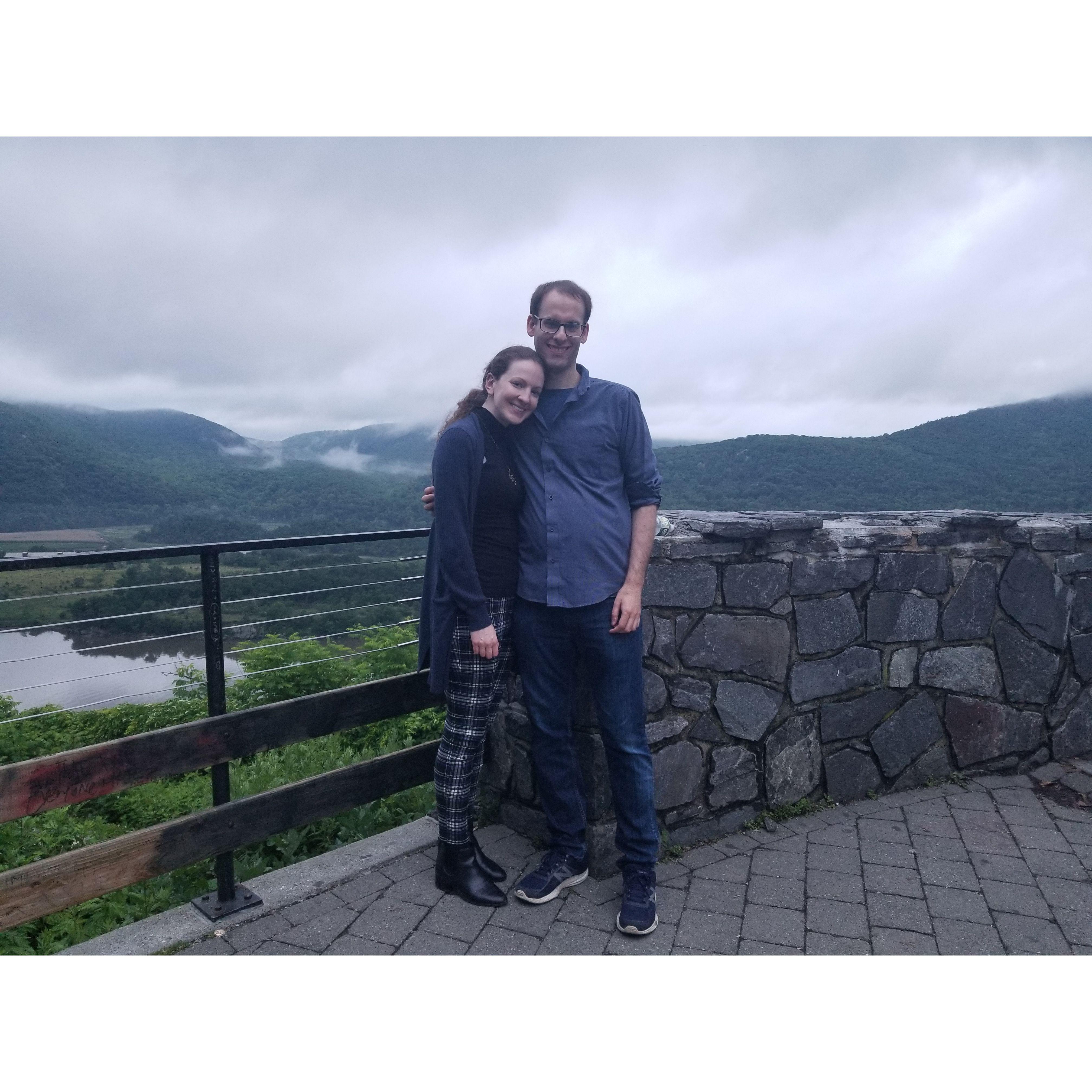 Our first picture together!
Scenic Overlook near Bear Mountain in the Hudson Valley