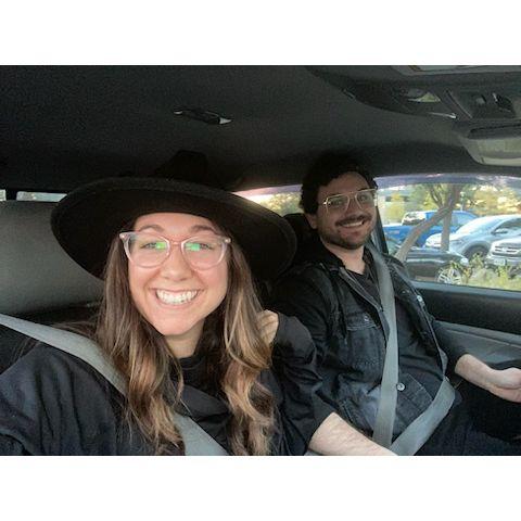 Marie stole Ryan's hat in this photo and took a selfie. We were still "just" friends here...thanks for your patience while I (Marie) figured out my feelings Ry.