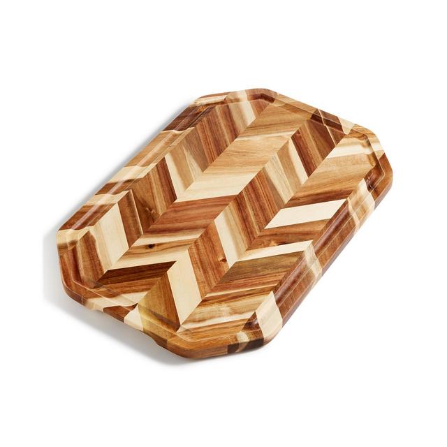 Martha Stewart Collection Herringbone 19" x 13" Cutting Board, Created for Macy's