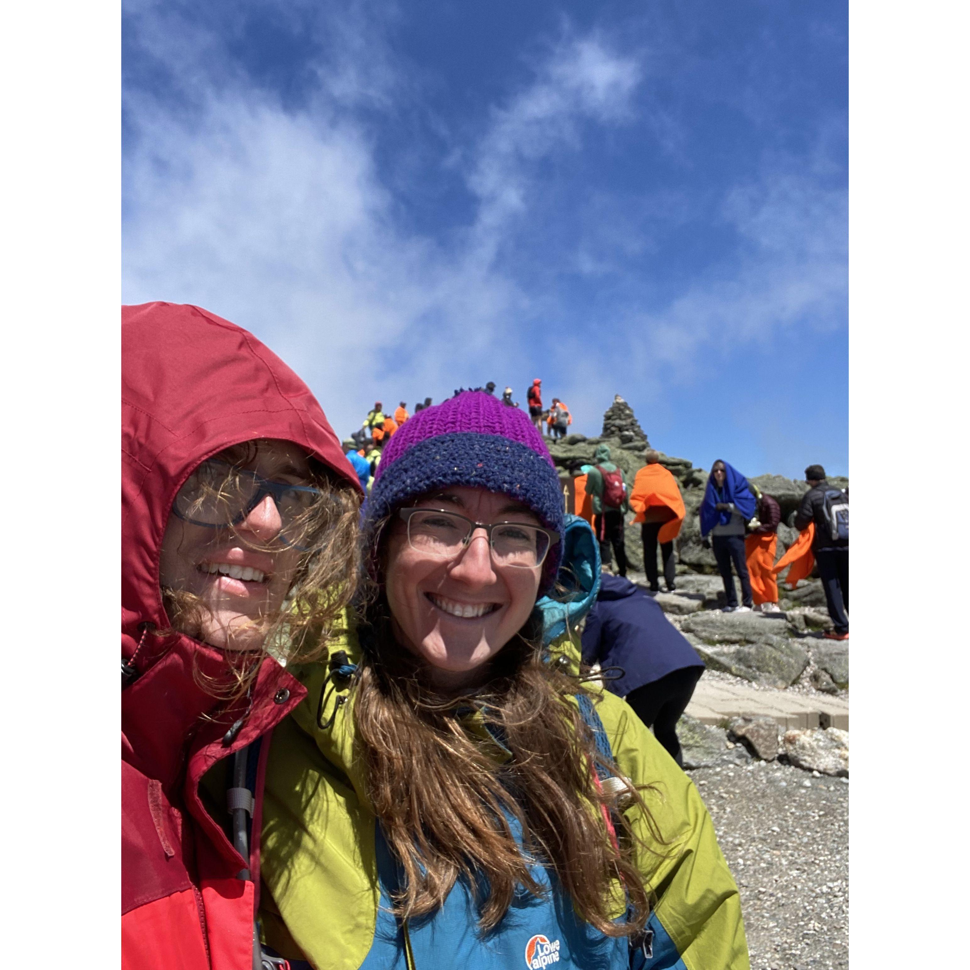 At the top of Mount Washington after the Mount Washington Road Race