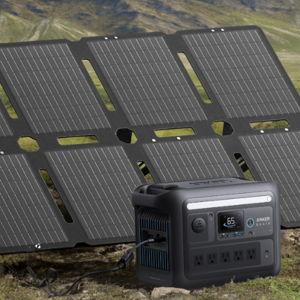Anker SOLIX C800X Solar Generator with 100W Foldable Solar Panel