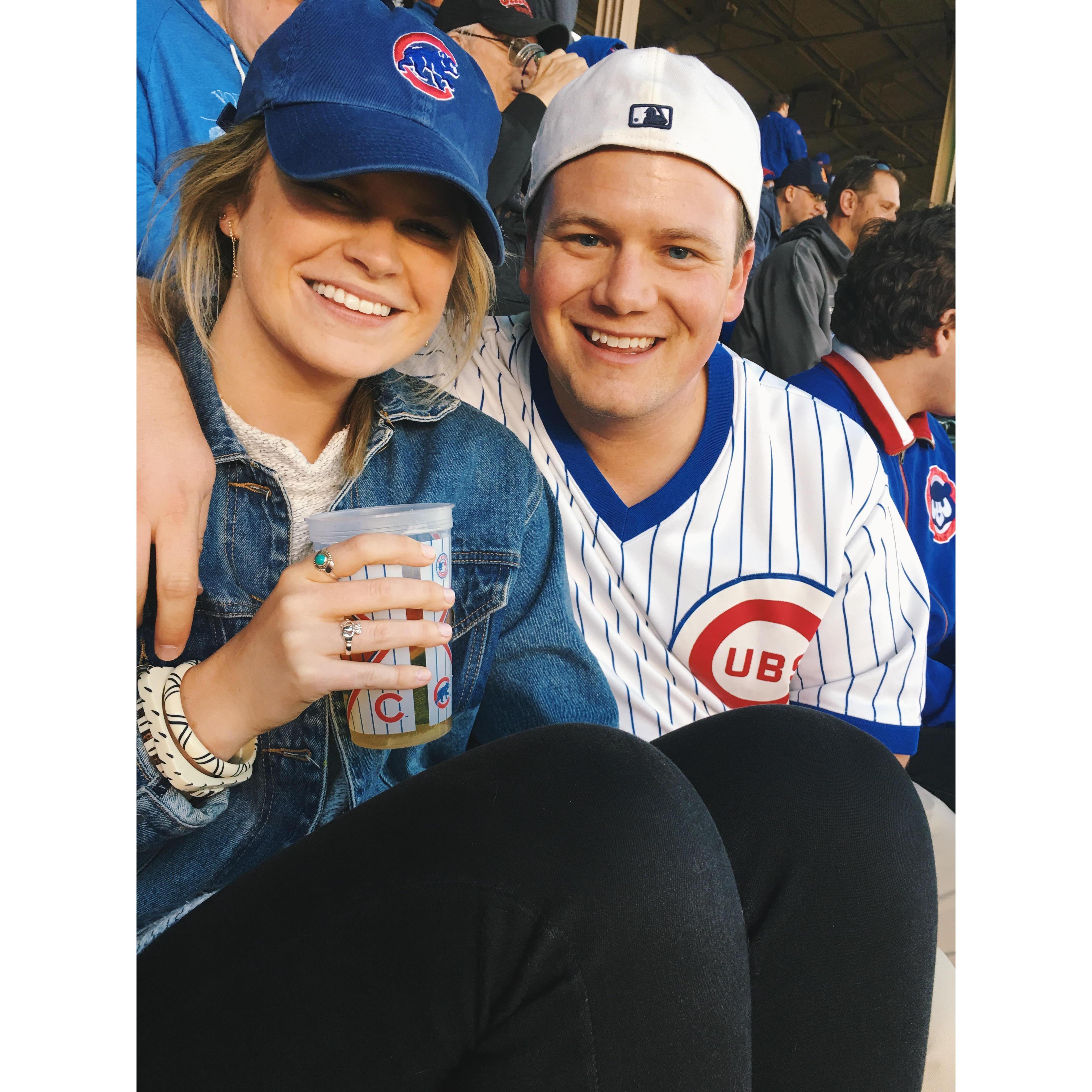 Cheering on the Cubbies