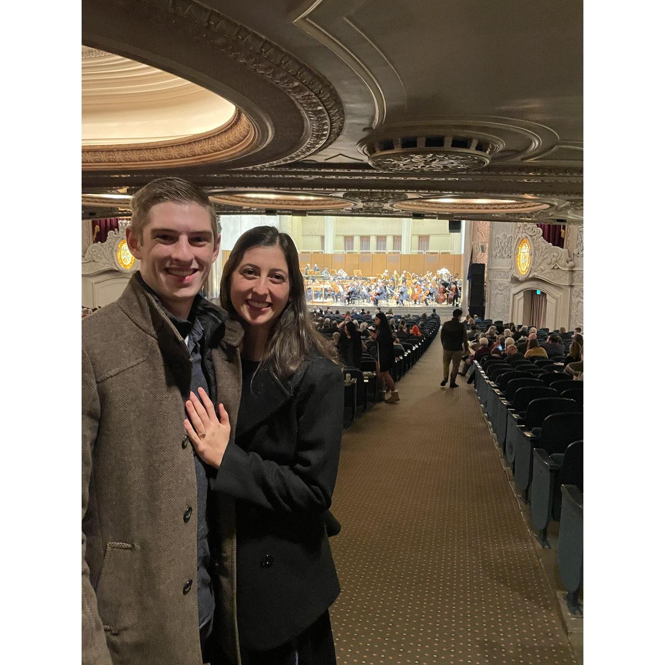 We went to a symphony in Portland-November 23rd