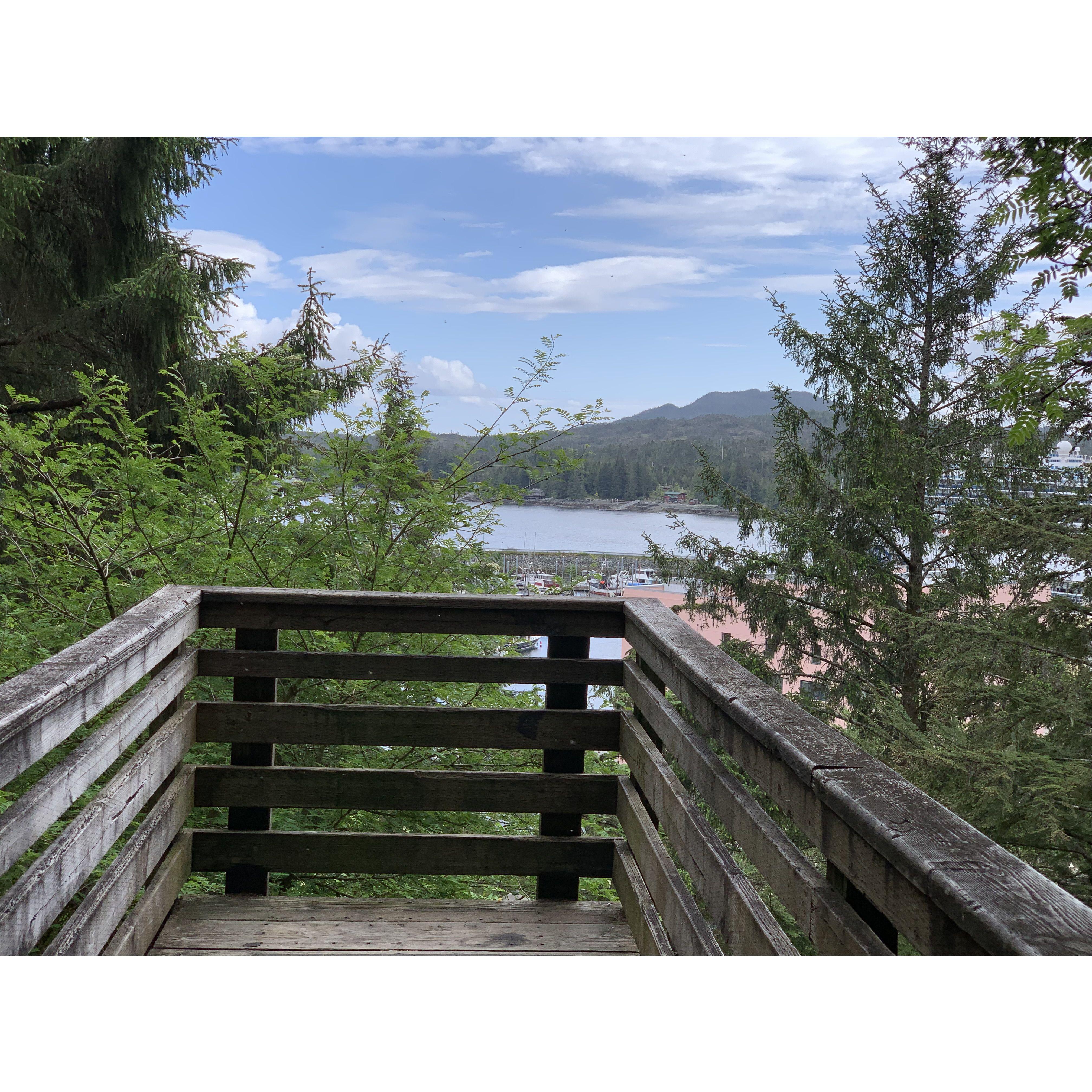 The overlook where Stephen proposed.