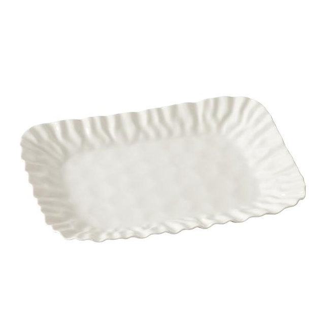 Pampa Bay Mascali Bianca Small Deep Tray, 12" x 8" x 1"