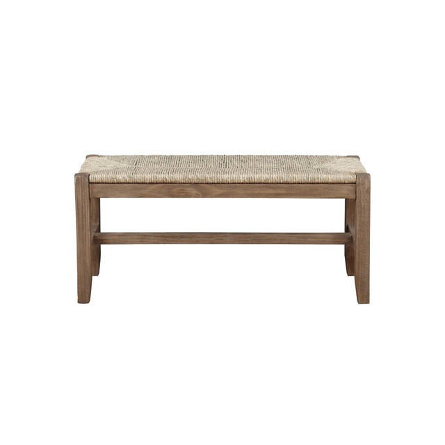 40" Davenport Wood Bench Light Amber - Alaterre Furniture