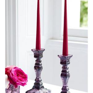 Purple Glass Candlestick