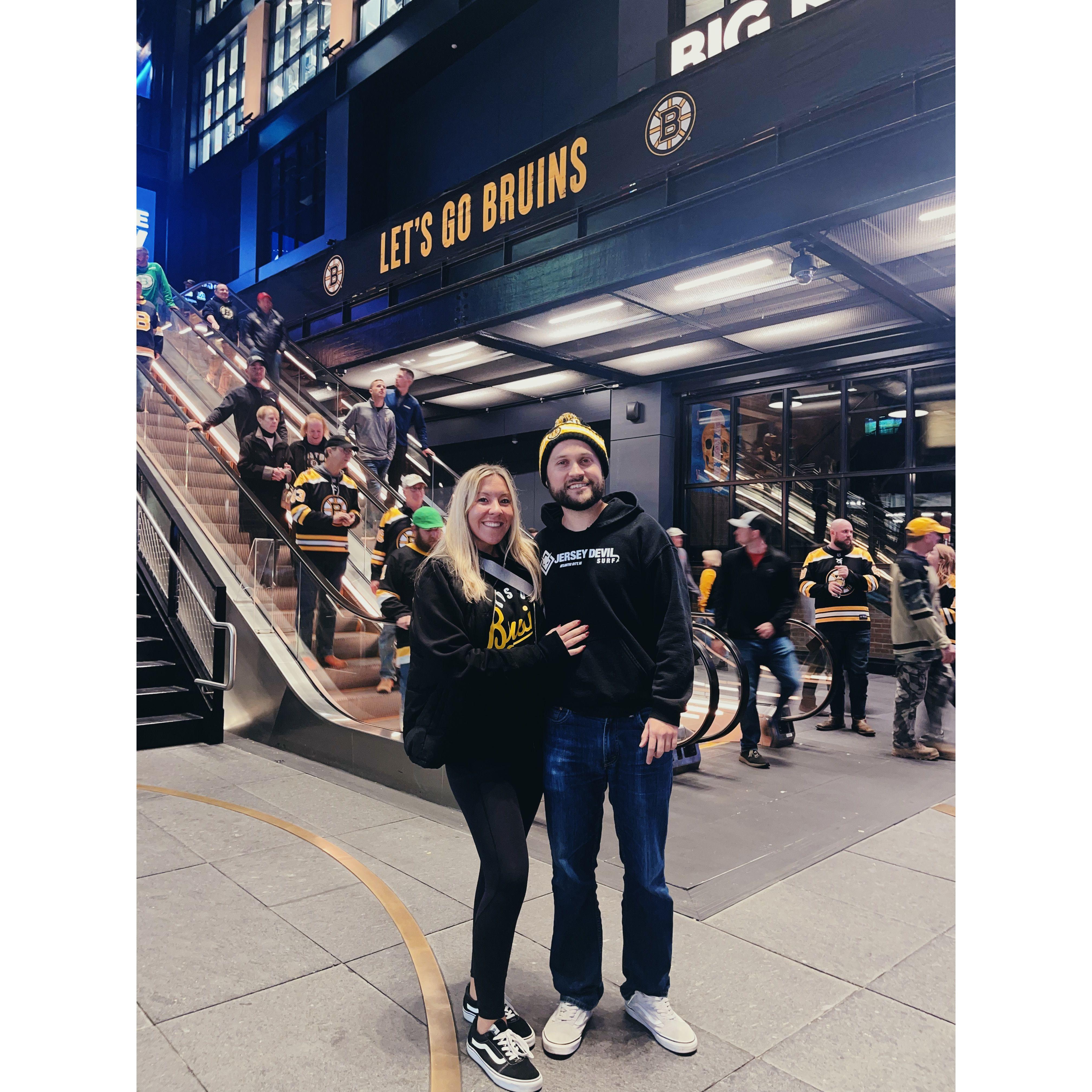 Our first Bruins game! We found our apartment on this trip and went to the 1st game of the season. October 2022