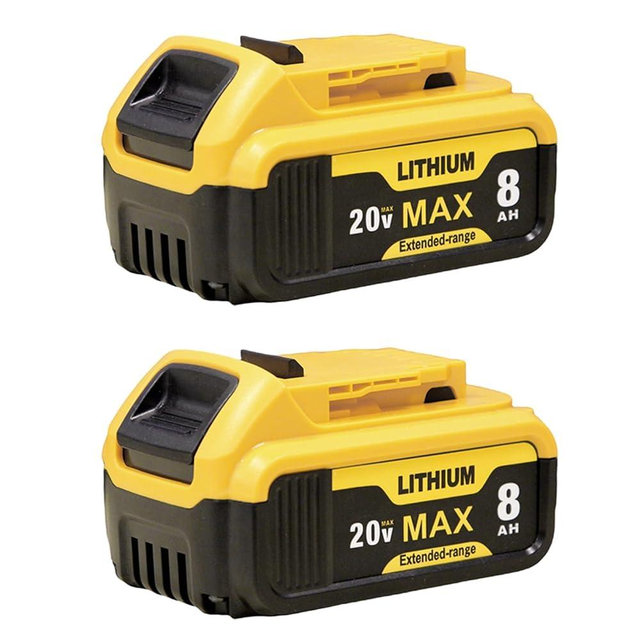 LxyWc Upgrade 2-Pack 8000mAh Replacement for DeWalt 20V Max Battery Compatible with DCD/DCF/DCG Series Battery Pack for DCB203/204/205/206/207/208 Models