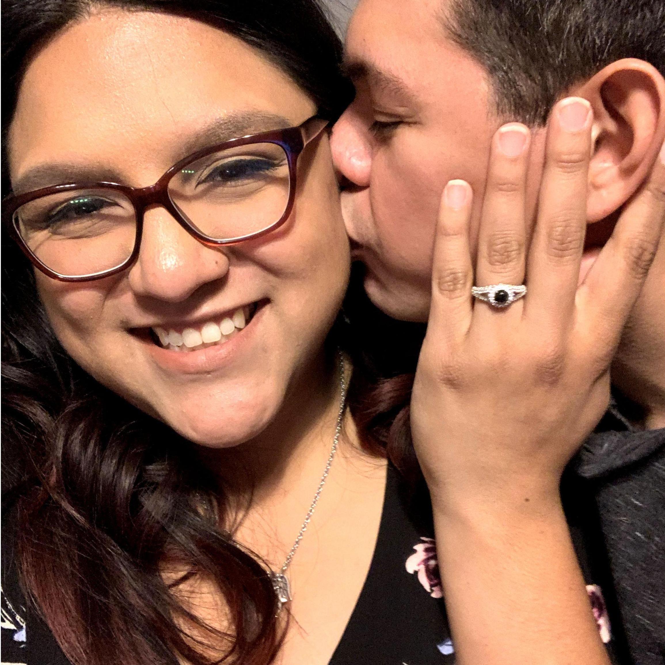 The day we got engaged!