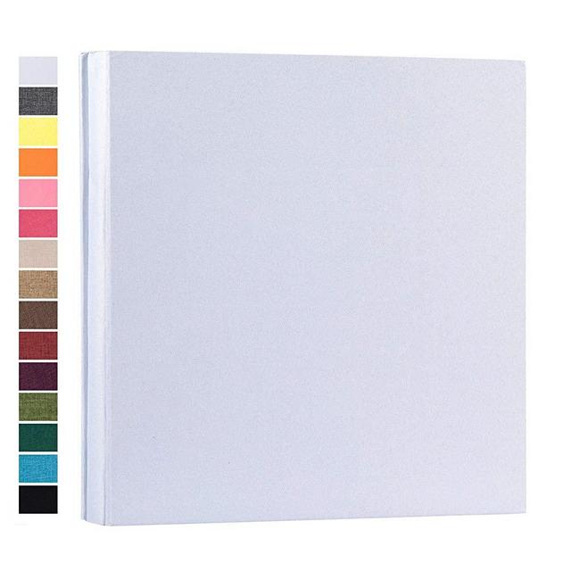 potricher Photo Album for 4x6 1000 Photos Linen Cover Extra Large Capacity Photo Book for Family Wedding Anniversary Baby (White, 1000 Pockets)