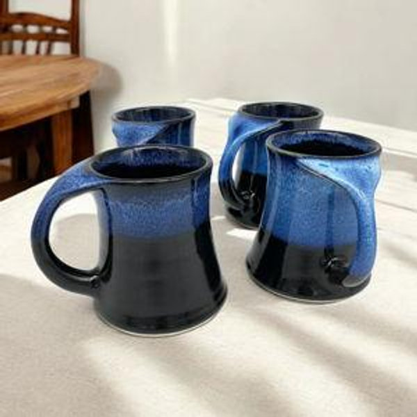 Whale Tail Mug, Small - Midnight Beach