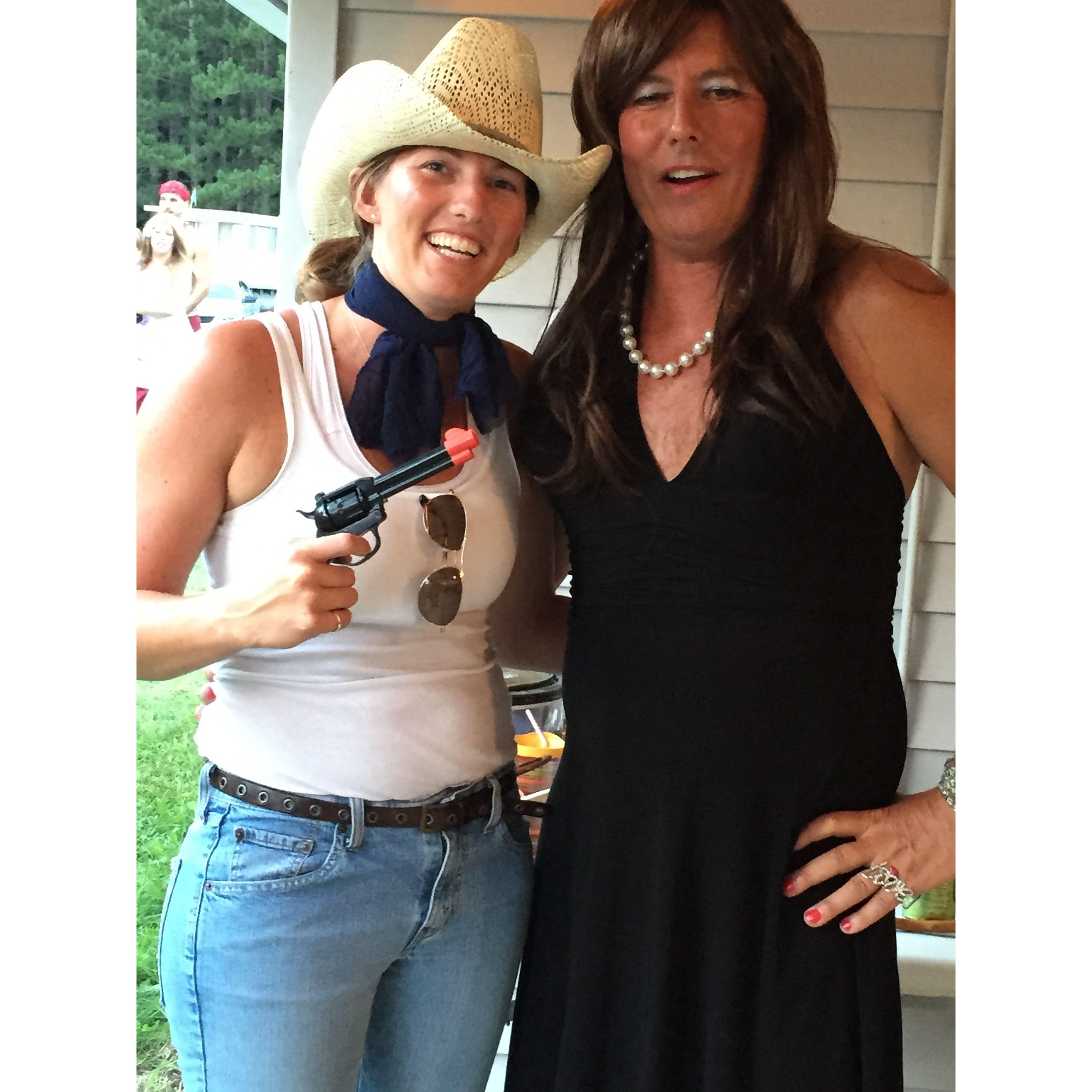 Our first MRBC Bit Party together. That is one of my dresses Dave is wearing!