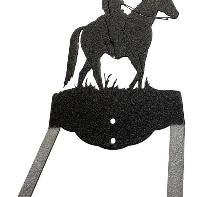 Innovative Fabricators, Inc. Cowboy Male Horseback Rider Towel Ring Holder