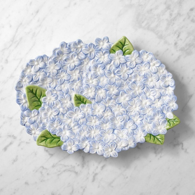Hydrangea Figural Platter