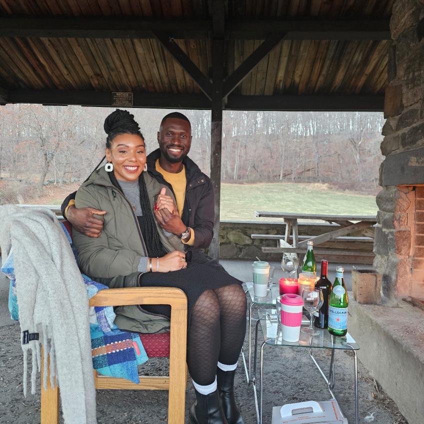 Post-proposal smiles :)