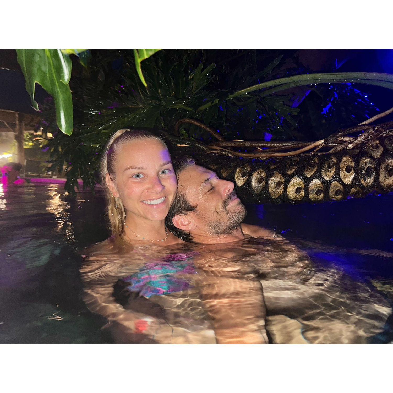 Chillin in the resort pool in Costa Rica!