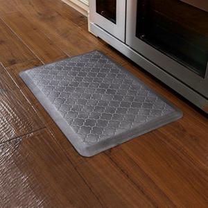 Trellis Kitchen Mat in Onyx