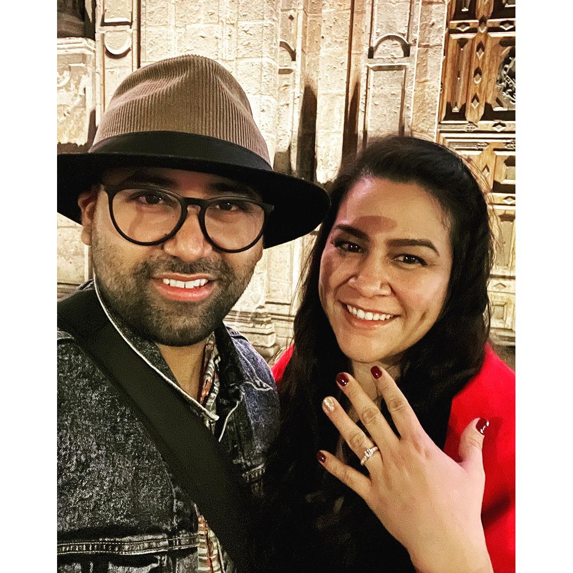 Immediately after the proposal in Morelia, Michoacan, Mexico. 
- November 2021