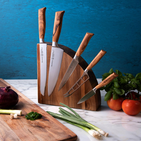 MANOMAセット Messermeister, Oliva Elité Magnet Knife Block Set, 6-Piece | Zola