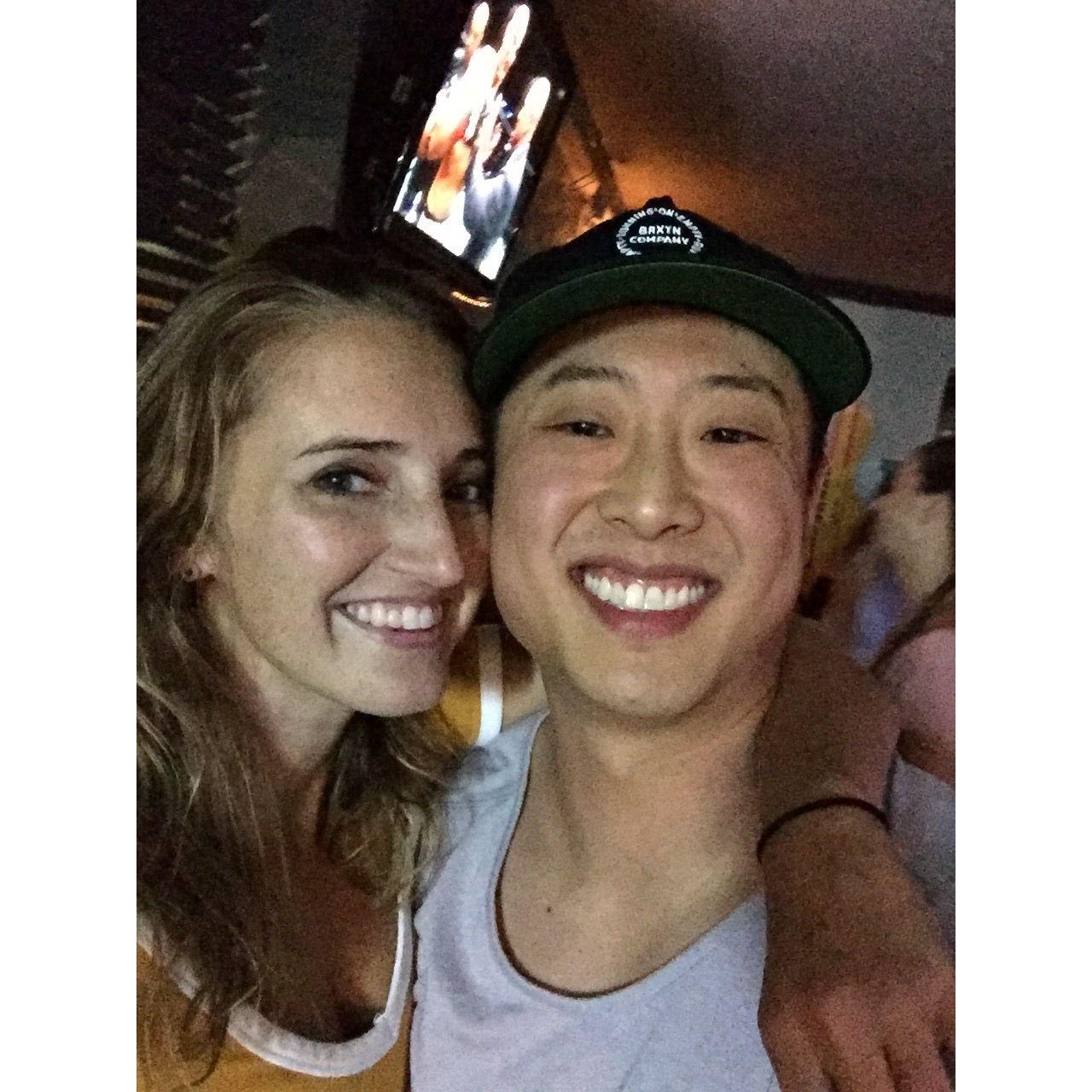 Our first solo photo together!