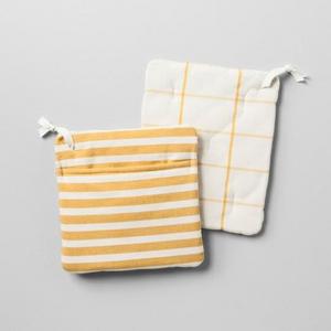 Pot Holder 2pk - Striped Golden Yellow - Hearth & Hand™ with Magnolia