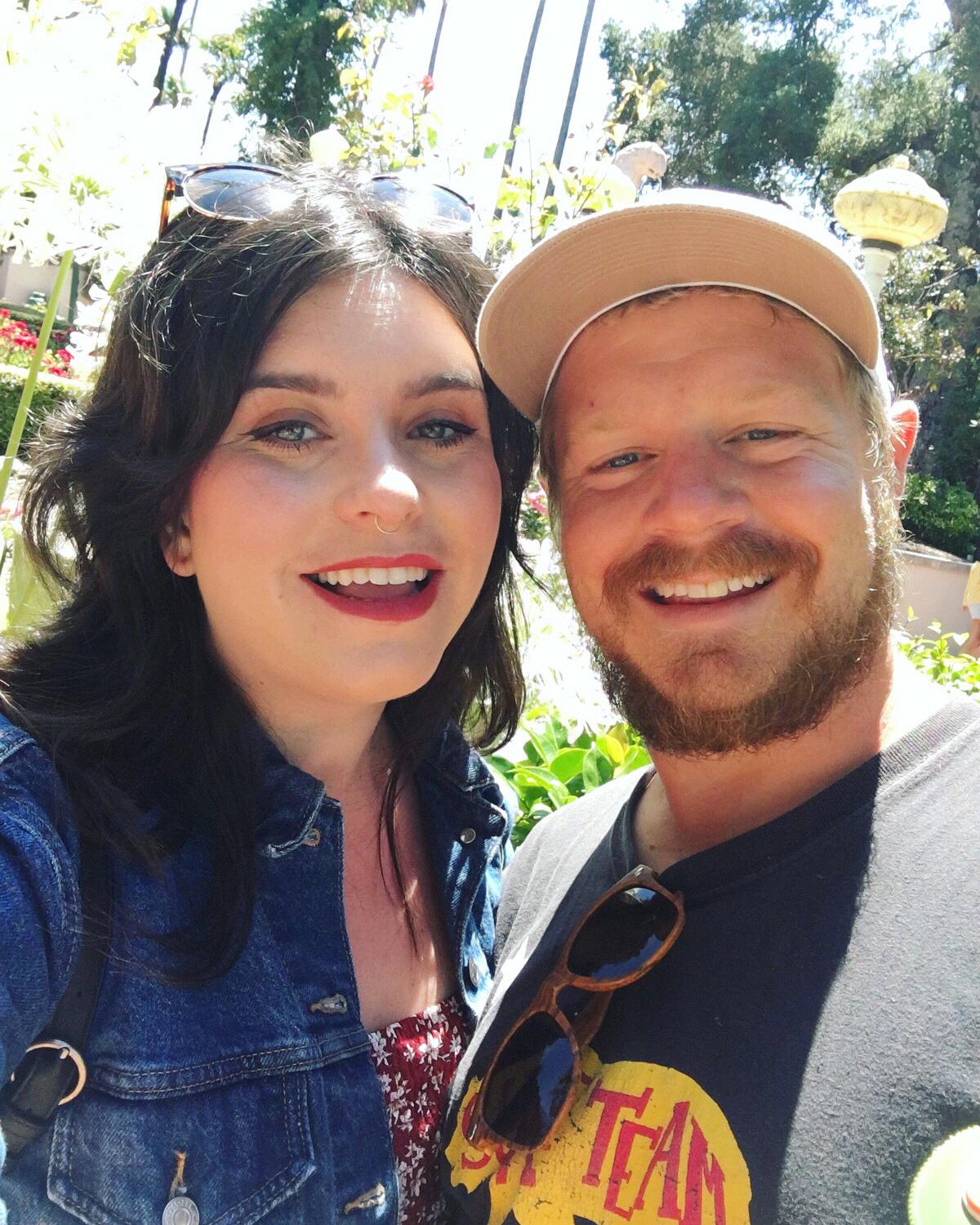 Our 5th anniversary, where we camped by the beach and visited Hearst Castle.