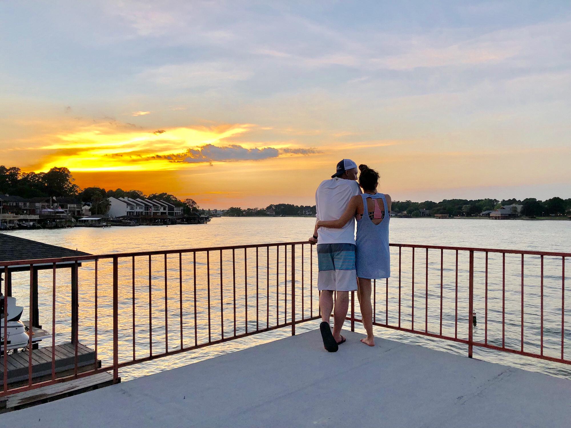 Michelle was trying to convince Jack that Texas sunsets could be beautiful, too!