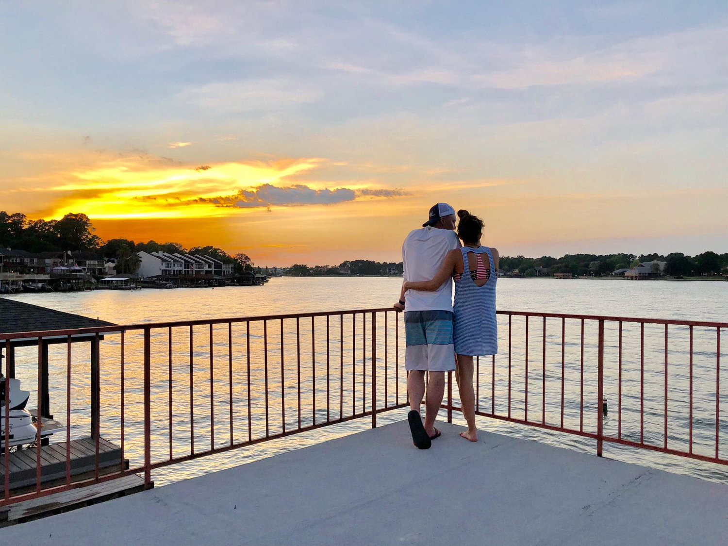 Michelle was trying to convince Jack that Texas sunsets could be beautiful, too!