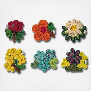 Florigraphie Straw Coaster, Set of 6