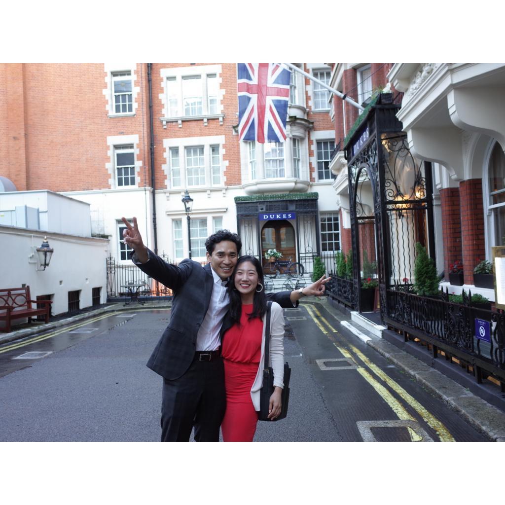 On this day we enjoyed the best martini in the world at Duke's. Exploring London together will always be memorable.