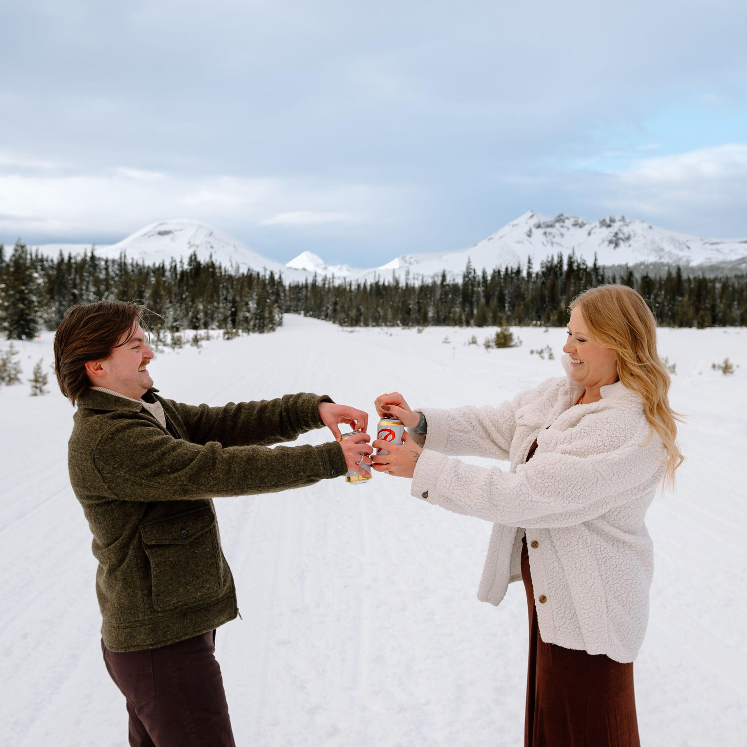 Drinking in public is legal if it's for engagement photos, right?