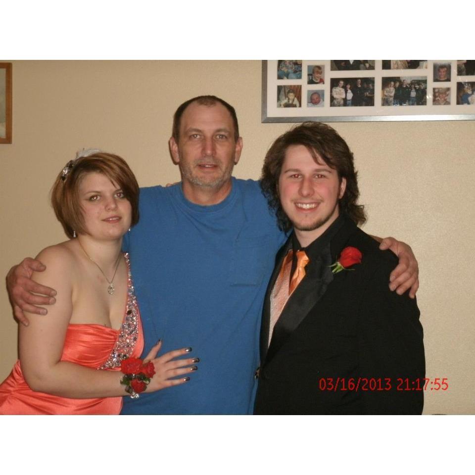 Left to right, 
Ashly, Chuck, and Scott - Prom 2013