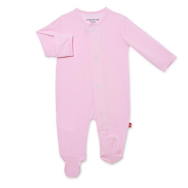 Magnetic Me - cake my day pink solid modal magnetic footie