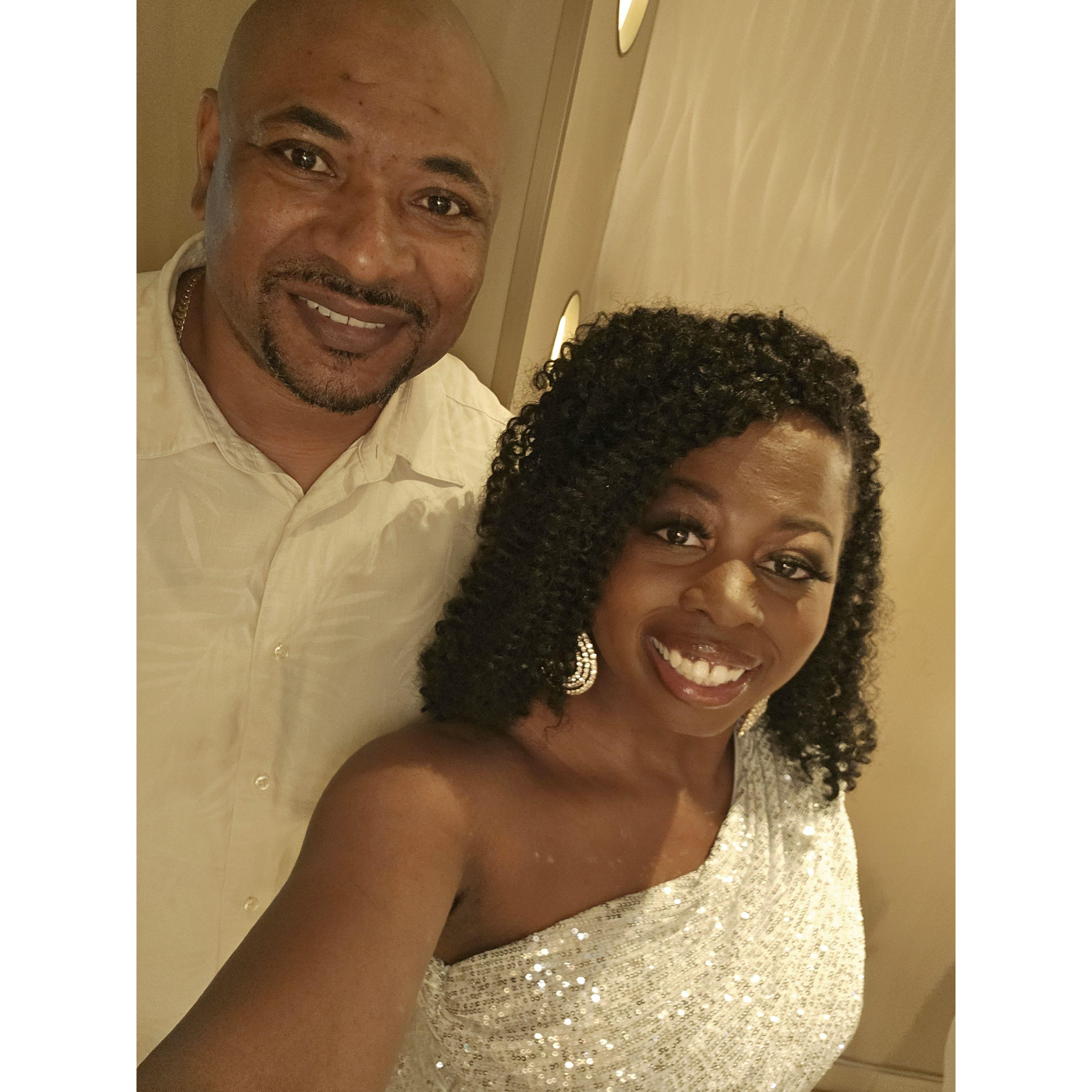 Formal night on Kirsten's birthday cruise