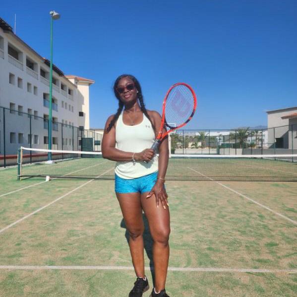 Teaching my baby how to play 🎾