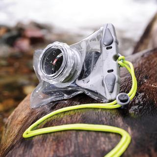 Compact Waterproof Digital Camera Case with Hard Lens