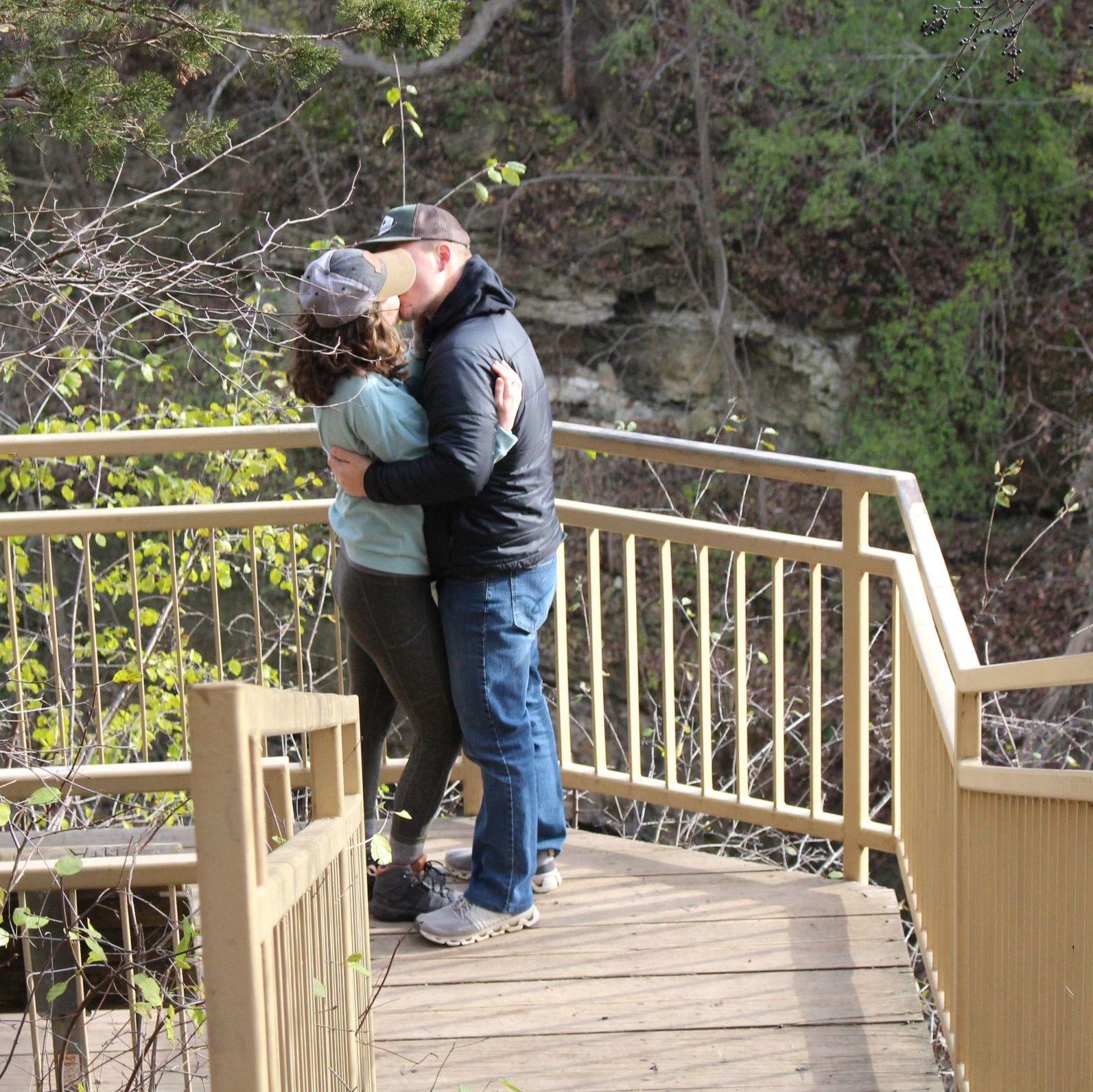Shortly after the big moment at Willow River State Park!